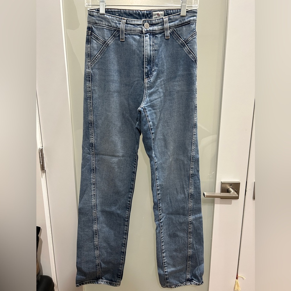 AG Adriano Goldschmied Straight Leg Jeans - Light Blue